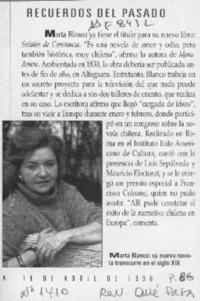 Recuerdos del pasado  [artículo].