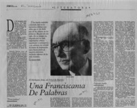 Una franciscanía de palabras