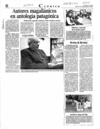 Autores magallánicos en antología patagónica  [artículo].