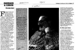 Las alegrías de un filósofo  [artículo] Guillermo Tejeda.