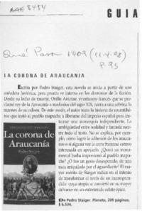 La Corona de araucanía  [artículo].