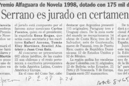 Marcela Serrano es jurado en certamen literario  [artículo].