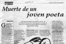 Muerte de un joven poeta  [artículo] Virginia Vidal.