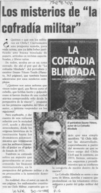 Los Misterios de "La cofradía militar"  [artículo].