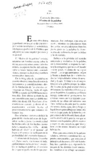 El reino de la palabra  [artículo] César García.
