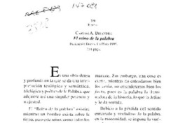 El reino de la palabra  [artículo] César García.