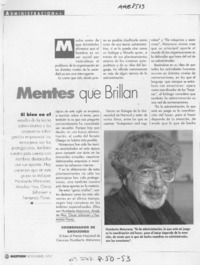 Mentes que brillan  [artículo].