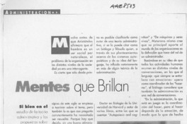 Mentes que brillan  [artículo].