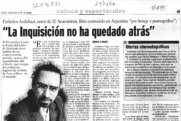"La inquisición no ha quedado atrás"  [artículo] Andrés Gómez B.