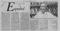 El amor en español  [artículo] J. M. Izquierdo S.