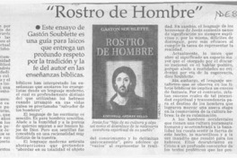 "Rostro de hombre"  [artículo] José Miguel Izquierdo S.
