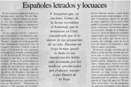 Españoles letrados y locuaces