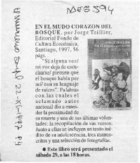 En el mudo corazón del bosque  [artículo].