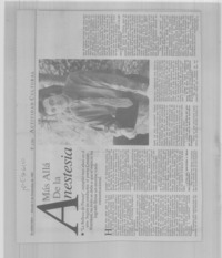 Más allá de la anestesia