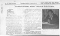 Delirium Tremens, nueva creación de Barattini  [artículo].