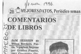 Comentario de libros  [artículo] Rocio L'Amar.
