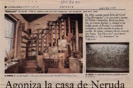 Agoniza la casa de Neruda  [artículo].