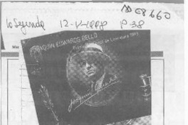 Joaquín Edwards Bello entró a la era electrónica  [artículo].