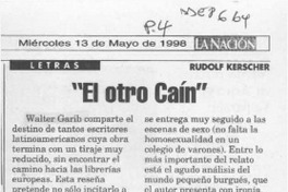 "El otro Caín"  [artículo] Rudolf Kerscher.