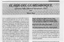 El hijo del guardabosque  [artículo] Mario Osses.