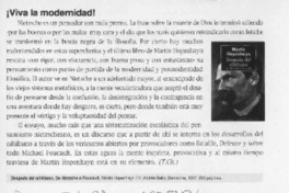 Viva la modernidad  [artículo] T. Ch.