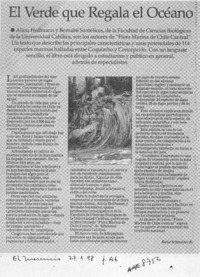 El verde que regala el océano  [artículo] Katia Schneider K.