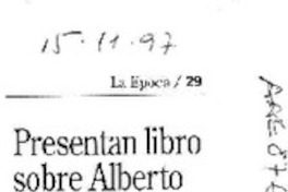 Presentan libro sobre Alberto Hurtado  [artículo].