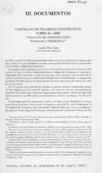 Castillos de palabras construidos en el aire