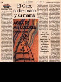 El gato, su hermana y su mamá