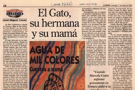 El gato, su hermana y su mamá