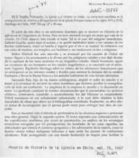 La iglesia y el océano en Indias