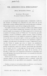 Dr. Armando Roa Rebolledo