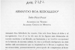 Armando Roa Rebolledo  [artículo] Tulio Pizzi Pozzi.
