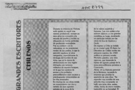 Grandes escritores chilenos