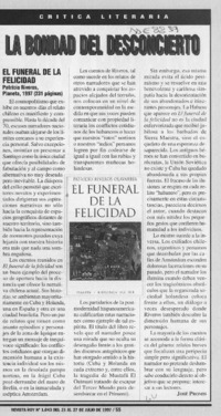 La bondad del desconcierto  [artículo] José Promis.