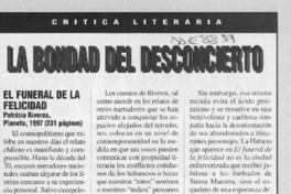 La bondad del desconcierto  [artículo] José Promis.