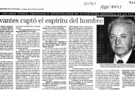 Cervantes captó el espíritu del hombre  [artículo] Marco Herrera.