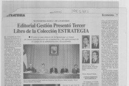 Editorial Gestión presentó tercer libro de colección Estrategia