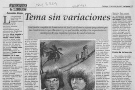 Tema sin variaciones