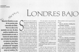 Londres bajo tierra  [artículo] Sergio Paz.