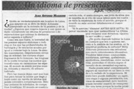 Un idioma de presencias