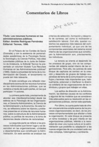 Los recursos humanos en las administraciones públicas