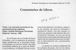Los recursos humanos en las administraciones públicas