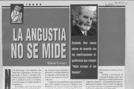 La angustia no se mide