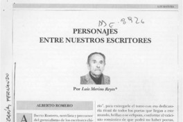 Personajes entre nuestros escritores