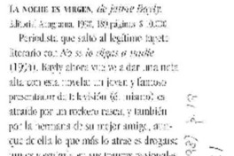 La Noche es virgen  [artículo].