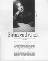 Bárbara en el corazón  [artículo] Poli Délano.