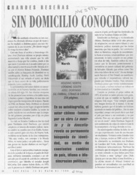 Sin domicilio conocido  [artículo].