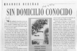 Sin domicilio conocido  [artículo].