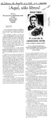 Aquí solo libros!  [artículo] Jorge Abasolo Aravena.